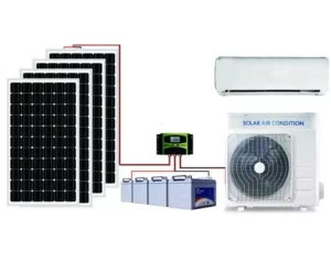 9000BTU Split Tpye Wall Mounted Solar Air Conditioner Hybrid With Solar Panel Energy And Solar Power System