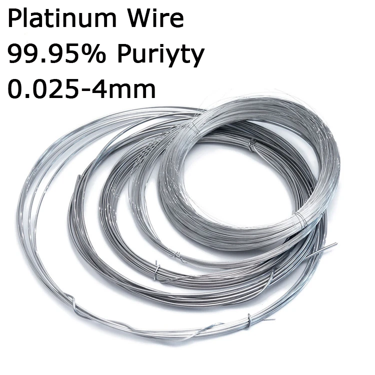0.5mm diameter 99.99% Pure Platinum Metal Wire
