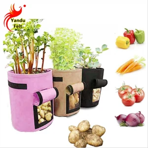 non-woven Felt plant grow bag polyester planter bag Potato planting growth bag container bags