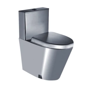 Vandal Resistant Design Stainless Toilets Suite Public Stainless Steel Toilet