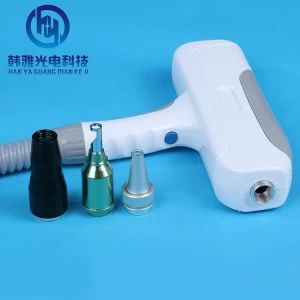 Portable Laser Handle Gun with ND YAG Q Switch Tattoo Removal 532nm /1064nm /1320nm Tips