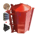 Horizontal sawmill stick branch bamboo coconut shell carbonization furnace, biomass charcoal powder making machine