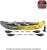 Import 2-Person Inflatable Kayak Set with Aluminum Oars Manual and Electric Pumps from China