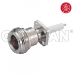 N connector - N Straight Square Flange Jack Receptacle