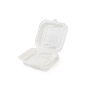 Biodegradable Cornstarch 9" Clamshell  Container