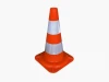 50cm Plastic Traffic Management Safety Cone Flexible Work Safety Cone