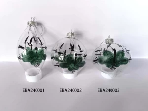 Christmas hand paint glass Baubles