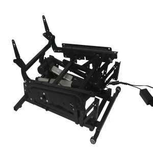 Steel zero gravity recliner chair lift mechanism with two motors
