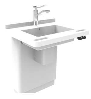 Height-Adjustable Washbasin with Electric Lift System