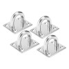 Stainless Steel Square Pad Eye- Plate Hook Stamped
