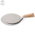 Import 10 12inch round stainless steel blade pizza shovel peel paddle turner with wood handle for oven from China