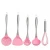 Import 10 Piece silicone pink kitchen utensils and Stainless Steel Kitchen Gadgets Cooking Tool Non Stick Cookware from China