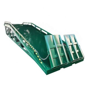10 Ton Mobile Container Yard Ramp  Hydraulic loading dock leveler ramp For Sale