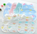 100% cotton best selling products for kids baby bib china manufacturer washable baby bellyband apron with string