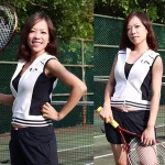 100% cotton hoodie sleeveless shorts women tennis wear