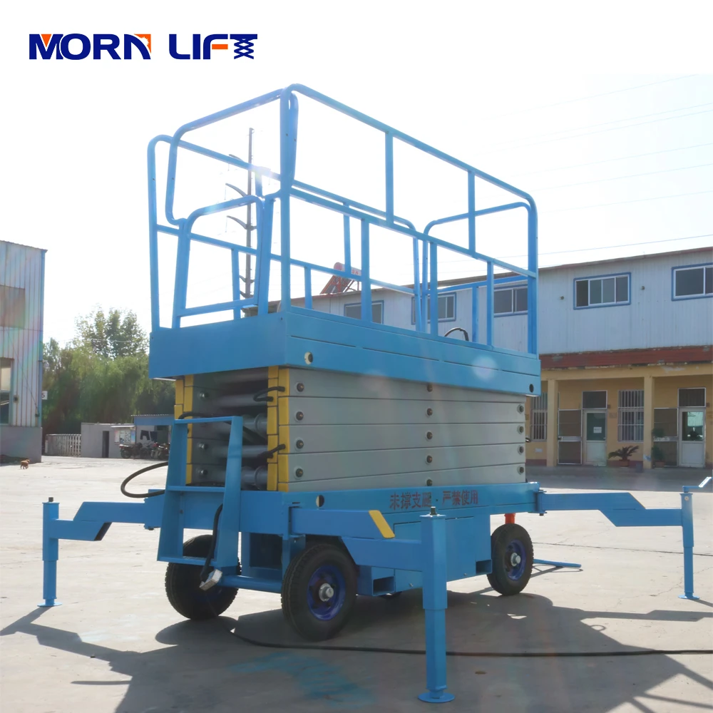 10m trailer hydraulic manlift scissor lift table for hot sale