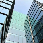 10mm Glass Curtain Aluminum Bifold Door Accordion Panoramic Partition wall frameless glass door balcony stack sliding patio door