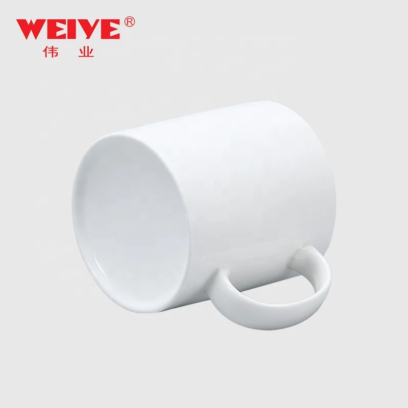 10oz blank white mugs coffee tea cups drinkware ceramic mugs with handle&amp;A21540