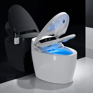 110V/220V Cheap bathroom one piece bidet wc ceramic intelligent automatic smart toilet with sensor