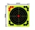Import 12inch Hunting training target paper Fluorescence Sticker Shooting gun target paper high quality indoor Target paper from China