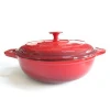12inch Red Enameled Cast Iron Casserole