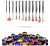 Import 12Pcs Different Shape Nylon Hair Watercolor Paint Brush Set For School Student Gifts Acrylic Drawing Brushes Art Supplies from China