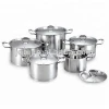 12Pcs Stainless Steel Kitchen Cookware Sets