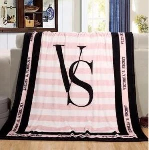 130x150cm Pink  Blanket Flannel Fleece Blanket Travel Blanket Best Christmas Gift