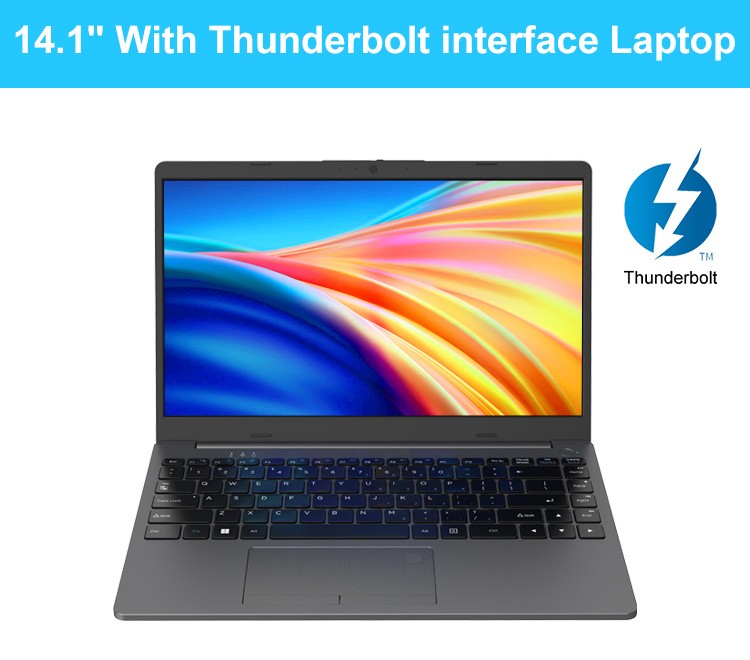 14 Inch Metal Material Interface Rich Business Notebook Laptop with Thunderbolt