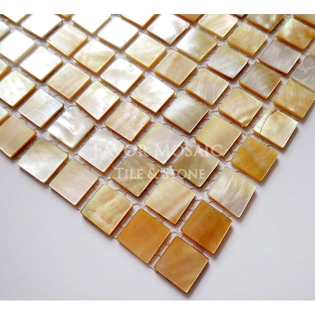 15x15mm Yellow butterfly pearl mother of pearl sea shell mosaic tiles