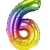 Import 16inch 0-9 Numbered Foil Balloons party birthday Iridescent Rainbow Helium wedding decorations Ballons Supplies 625127 from China