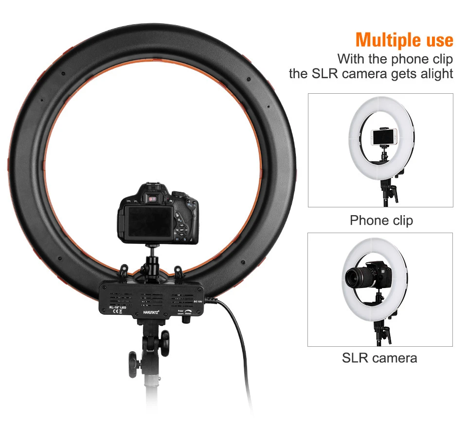 18 inch 240pcs led camera selfie 5500k 55w bicolor round ring light lamp with carry bag for live broadcast youtube video