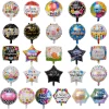 18 inch Happy birthday round shape custom spanish feliz cumpleanos aluminium foil balloon Design Customized oem spanish balloon