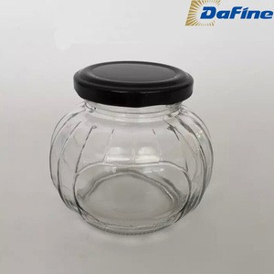 180ml empty clear round glass bottles for food/jam/pickle/honey packing wholesale
