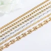 18K gold plated Cuban chain custom necklace free sample chain
