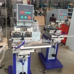2 color Electric digital pneumatic pad printer with closed inkcup printing machine