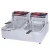 Import 2-Tank 2-Basket Electric Fryer,electric deep fryers,industrial deep fryer. from China