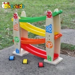 2016 wholesale 4 level pathway vehicle toy wooden car ramp toy, funny wooden car ramp toy, kids wooden car ramp toy 04WE047