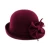 Import 2017 Fashion Woman Wool Felt Winter Cap Church Formal Hat in Red from China