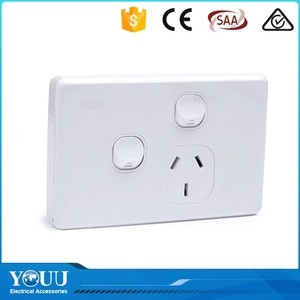 2017 New Products Innovation SAA 4 Gang Mounted 10 Amp 250VAC Electric Wall Switch