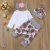 Import 2018 Baby Girl Outfit Newborn Coming Homing Clothing Set 4 Pieces Set Bodysuit +Floral Pant and Hat+ Headband and Pants from China
