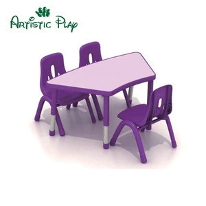 2018 Factory direct sale kindergarten plastic table and chair children furniture for sale