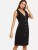 Import 2018  female European and American style  single-breasted sleeveless V-neck slim career dress from China