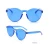 Import 2019 Factory OEM design vintage glasses round rimless sun glasses bright candy color frameless ladies sunglasses from China