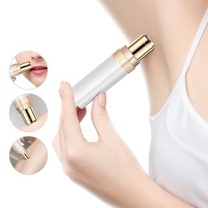2020 Best Selling Women Mini Electric Facial Epilator Lipstick Painless Hair Remover