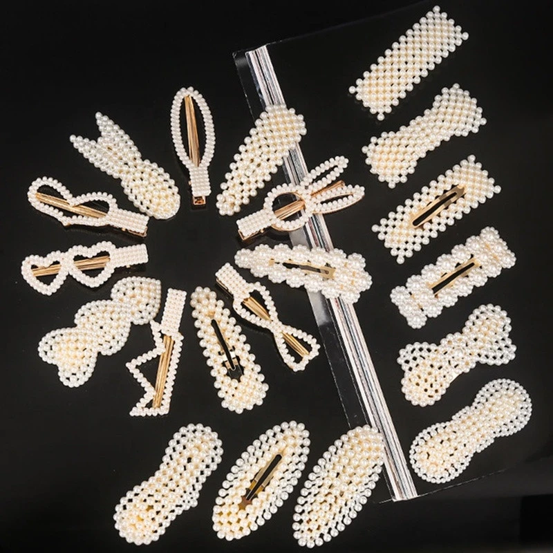 2020 Creative Girl Hair Clips Baby Barrettes Lady Party Hair Jewelry Accessories Cute Woman Pearls Hairpins