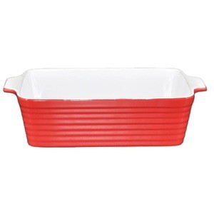 2020 Customized Rectangle Nordic Glass Ceramic Ware Bakeware Dish Tray Pans Baking Dishes