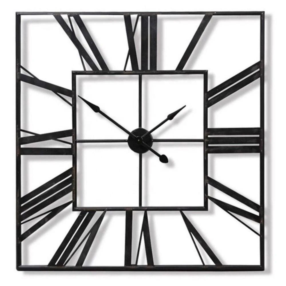 2020 Hot Selling Home Decorative Square Metal Wall Clock
