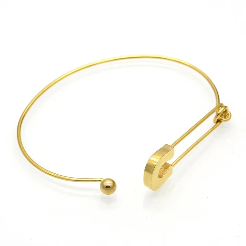 2020 new 18k gold bracelet round clip design bangle stainless steel bracelet Dylam jewelry