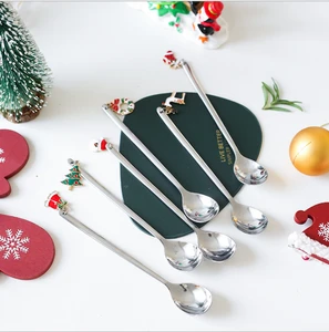 2020 New Arrival Hot Sales Mini Stainless Christmas Spoon